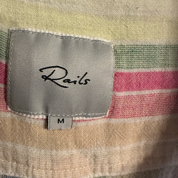 Rails Pastel Striped Button Down Shirt - Picture 2 of 4